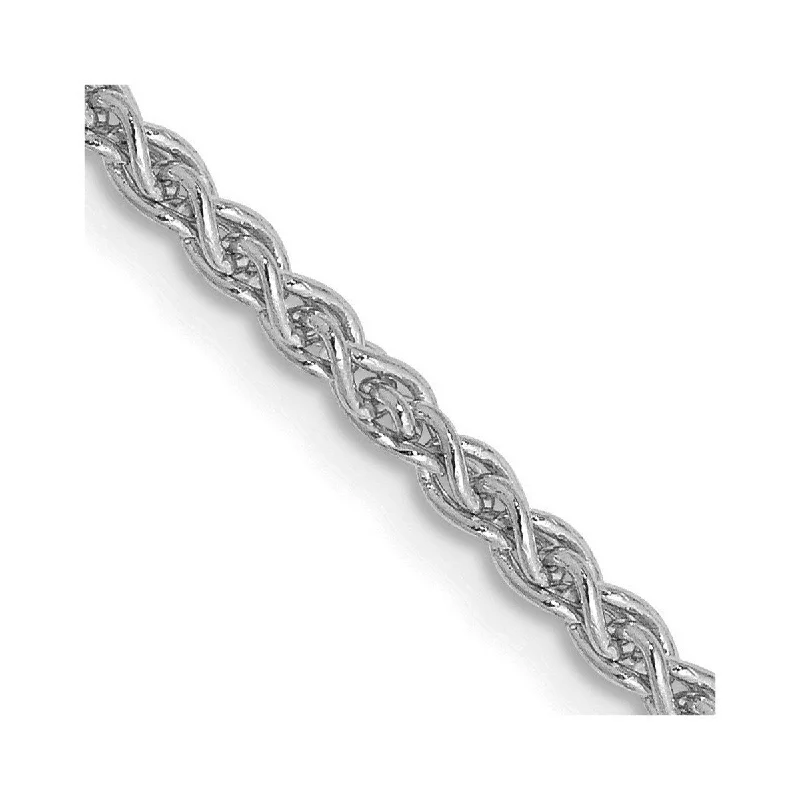 Diverse stone bracelet-Curata 14k White Gold 2.25mm Solid Spiga Chain Bracelet Lobster Claw