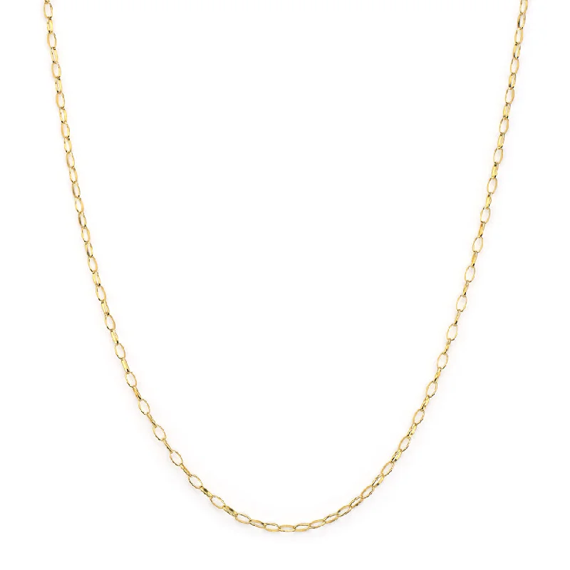 Hand-scored necklace-Jude Frances Lisse Small Looped Chain Necklace