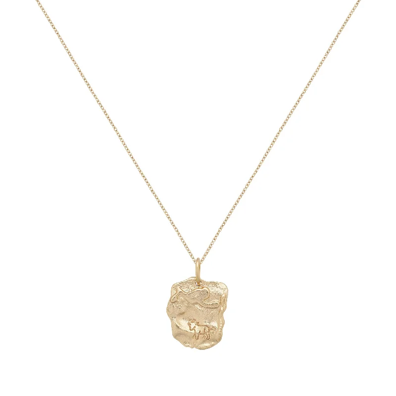 Broken-edge necklace-Taurus Astrology Necklace