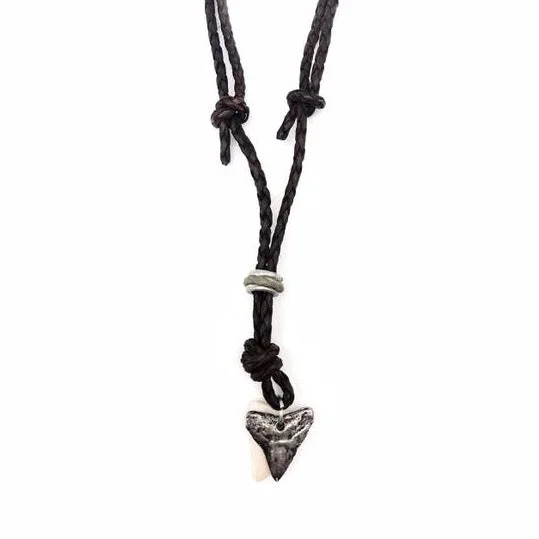 Aadi Men's Shark Tooth Braided Necklace