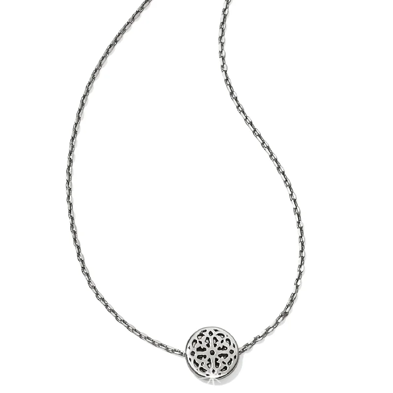 Embossed pattern necklace-Ferrara Mini Necklace