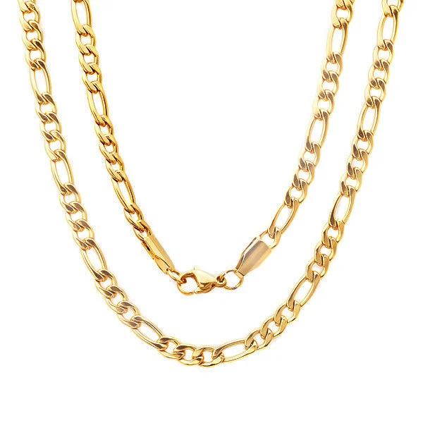 Cut-out necklace-Men's 18 KT Gold Plated Filigree Necklace