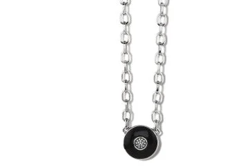 Raindrop necklace-Meridian Eclipse Disc Necklace