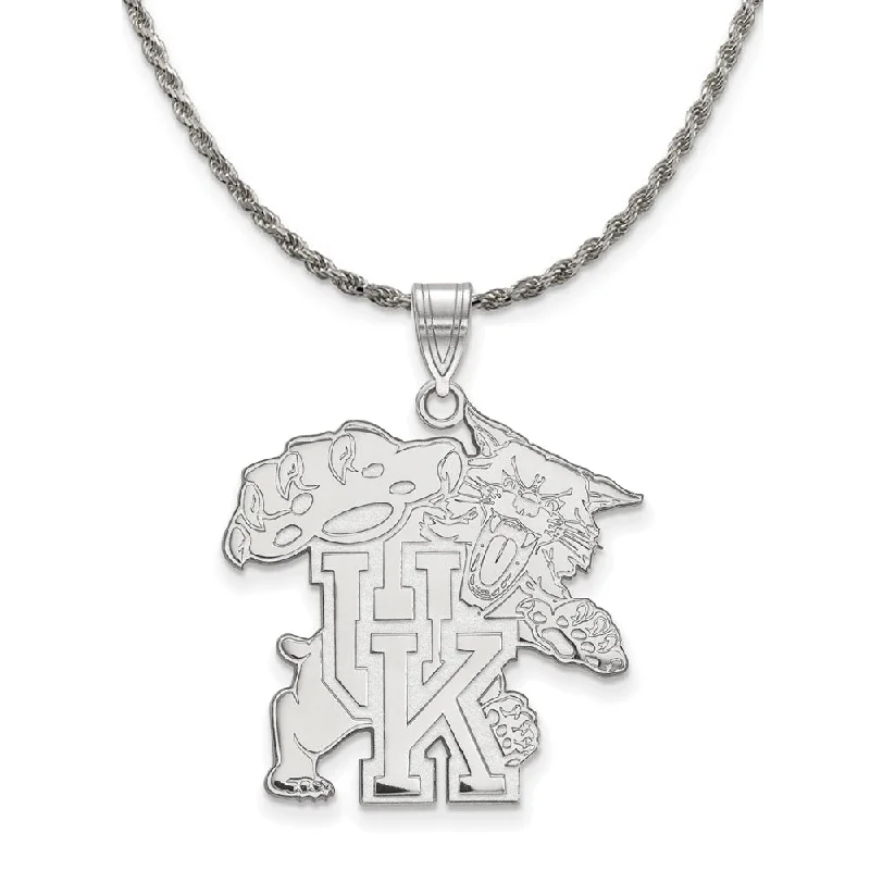 Sterling Silver U. of Kentucky XL Pendant Necklace