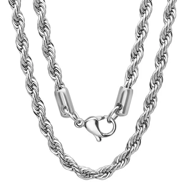 Radiant sun necklace-Stainless Steel Man's Necklace 30"