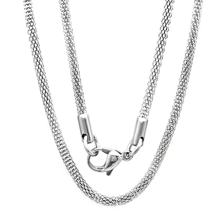 STAINLESS STEEL NECKLACE 16"