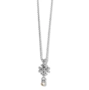 Infinite weave necklace-Taos Pearl Cross Mini Necklace