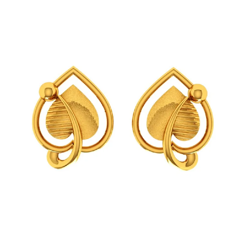 Nested gem earrings-22KT (916) Yellow Gold Earring For Woman