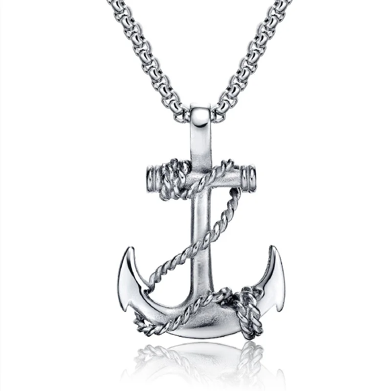 Sparkling kunzite necklace-Anchor Necklace