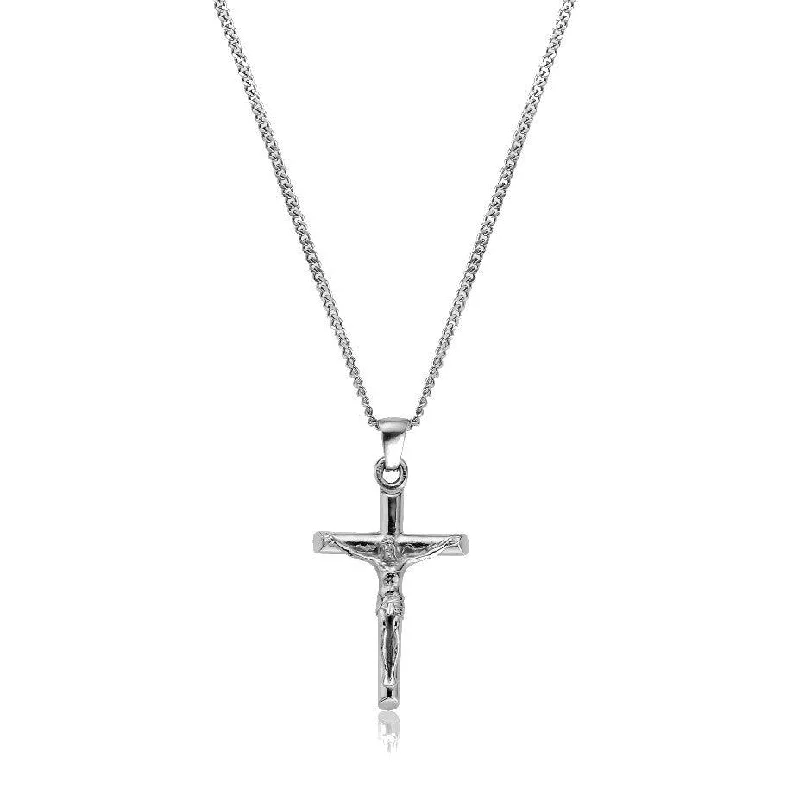 Subtle mesh necklace-Crucifix Necklace