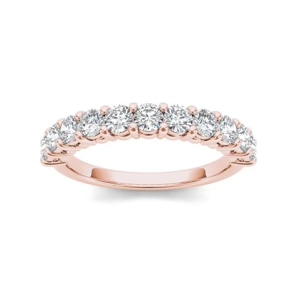 Parted band ring-De Couer 14k Rose Gold 1 3/4ct TDW Diamond Women's Wedding Band - Pink