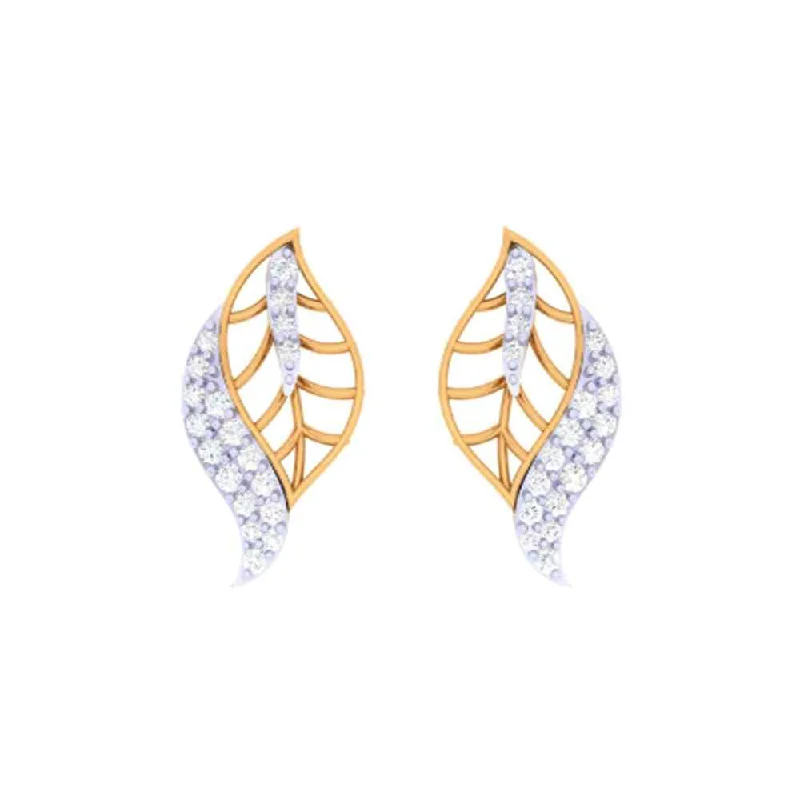 Bright topaz earrings-Lovely Leafy Earrings