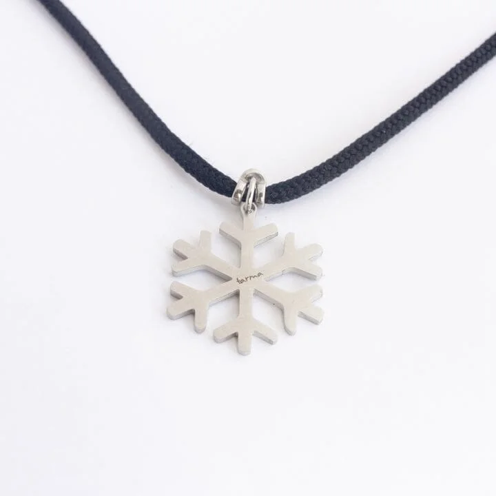 Vivid stone necklace-The Snowflake Necklace