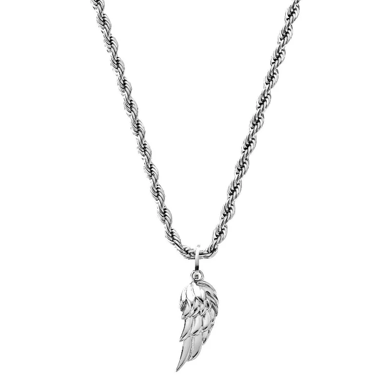 Subtle mesh necklace-Wing Necklace