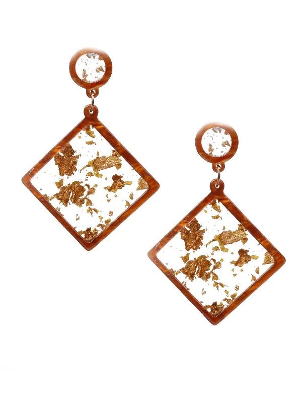 Wire-bend earrings-Odette Women Big Dangle Earrings