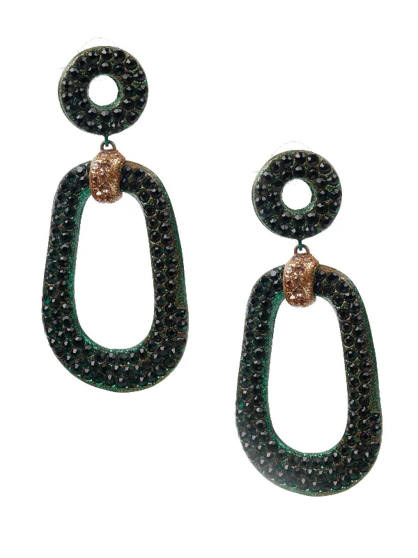 Broken-edge earrings-Odette Women Big Drop Earrings