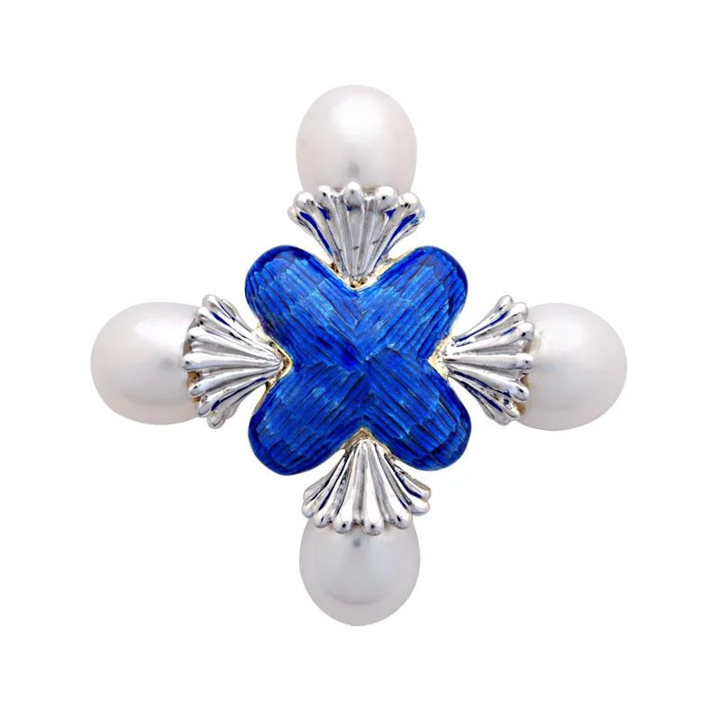 Brooch-Pearl (Enamel)  (48DS)