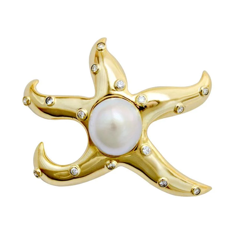 Brooch-South Sea Pearl and Diamond  (1943I)