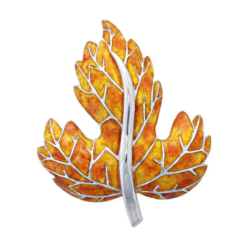 Brooch-Sterling Silver (Enamel)  (46ES)