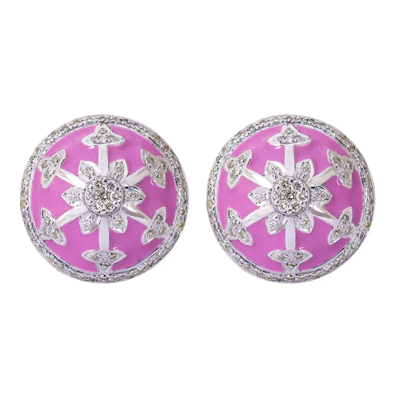 Earrings- Diamond (Enamel)